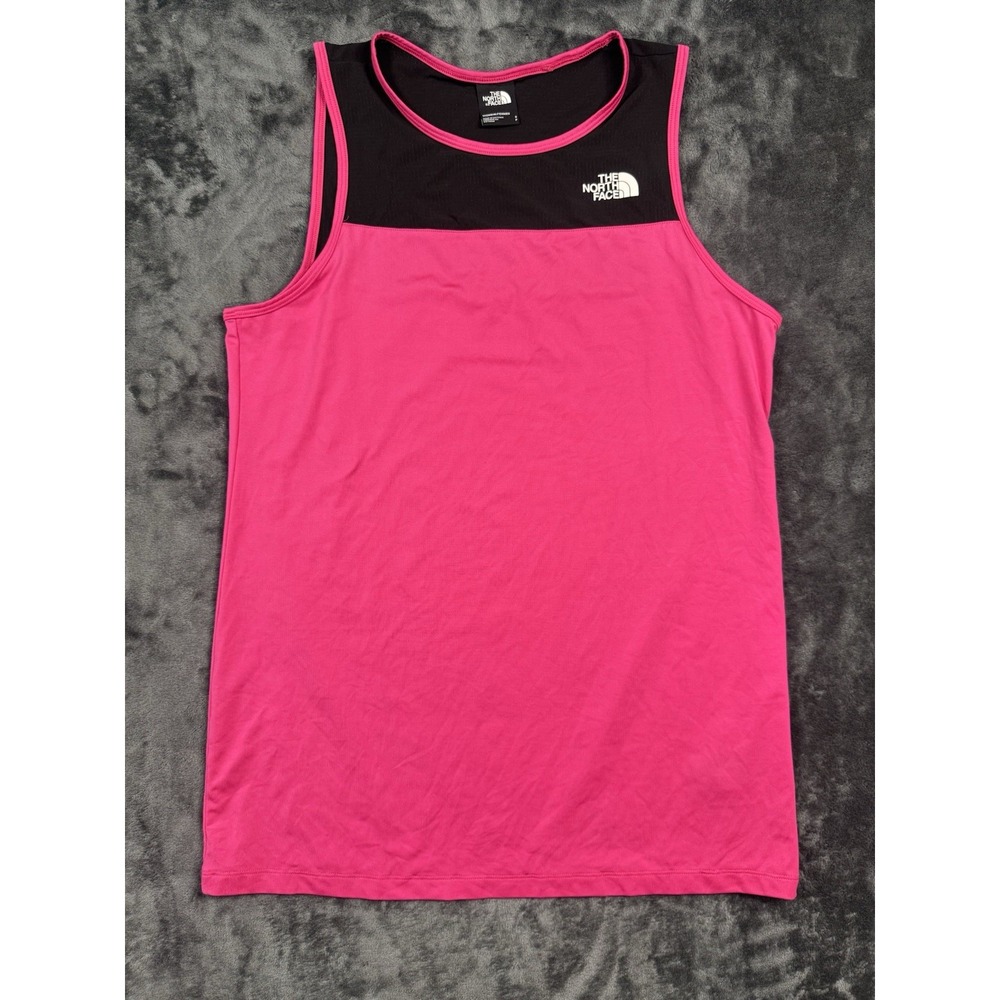 The North Face Women's Small Tank Top Pink Black Running Workout Athletic